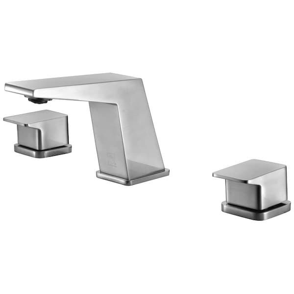 Alfi Brand AB1471-BN Brushed Nickel Modern Widespread Bathroom Faucet AB1471-BN - main